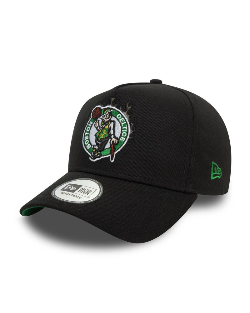 New Era - Boston Celtics NBA Flame Black 9FORTY E-Frame Trucker Cap - Black