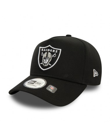 New Era - Las Vegas Raiders NFL Official Team Colours Black 9FORTY E-Frame Adjustable Cap - Black