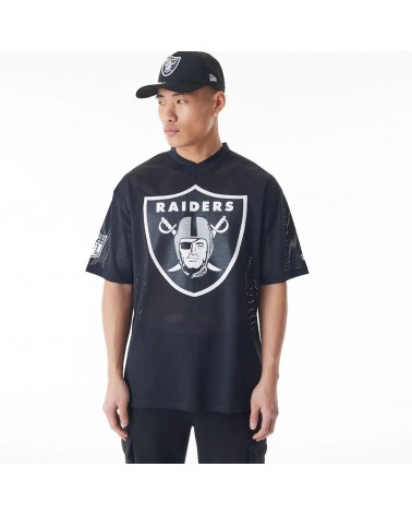 New Era - Las Vegas Raiders NFL Mesh Jersey T-shirt - Black