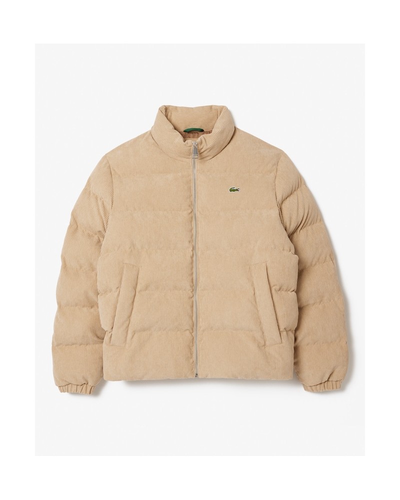 Lacoste - Velvet Cord Puffer Jacket - Khaki