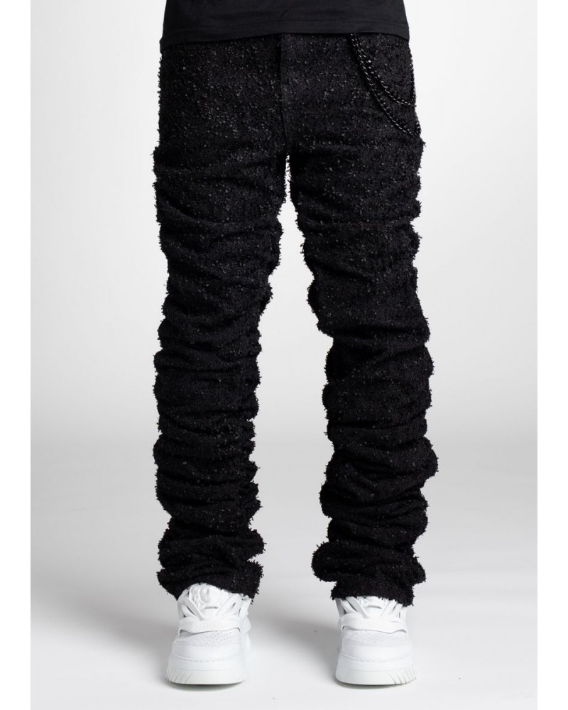 Guapi Clothing - Super Stacked Denim Pant - Black