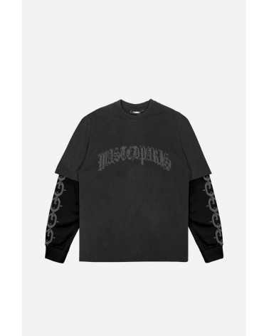 Wasted Paris - Chrome T-Shirt Age Long Sleeve - Black