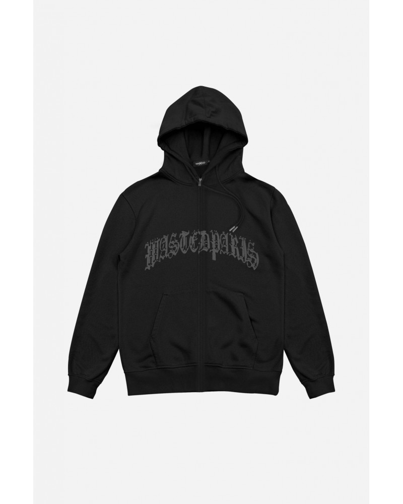 Wasted Paris - Chrome Zip Hoodie - Black