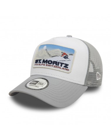 New Era - St. Moritz Ski Patch 9FORTY A-Frame Trucker - Grey