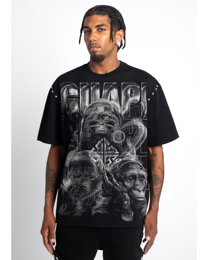 Guapi Clothing - Obsidian See No Evil Tee - Black