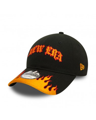 New Era - New Era Race Flame 9Twenty Cap - Black / Orange