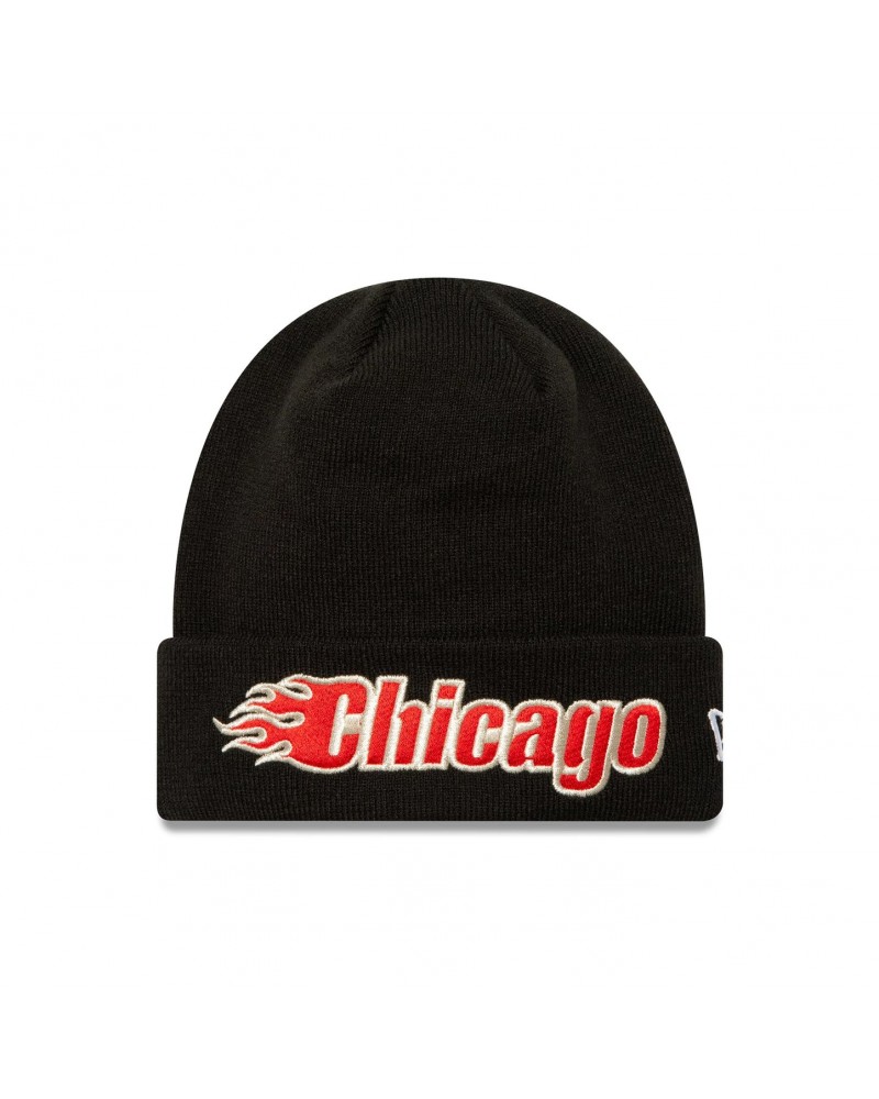 New Era - Chicago Bulls NBA Metallic Knit Beanie - Black