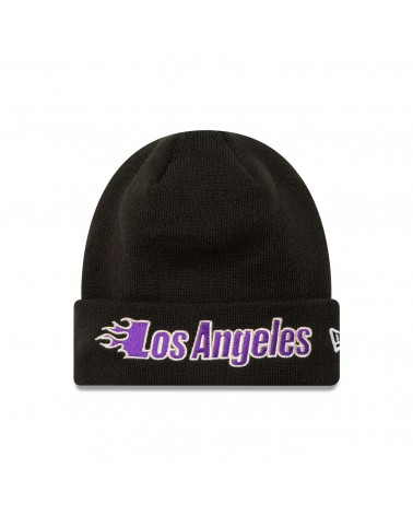 New Era - LA Lakers NBA Metallic Knit Beanie - Black