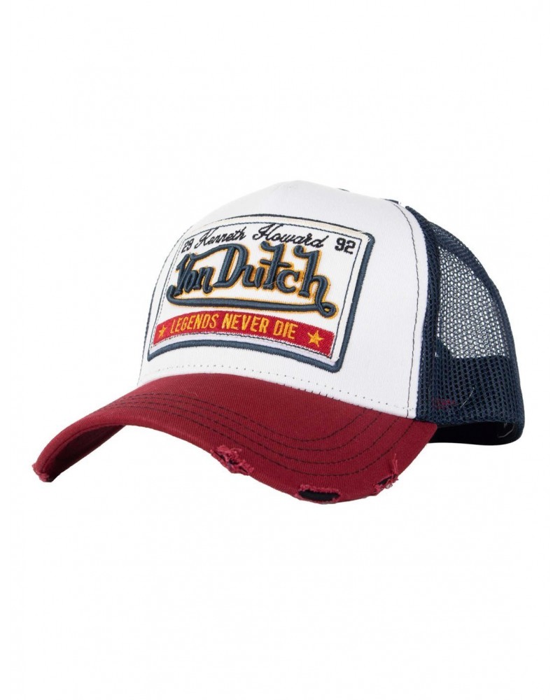 Von Dutch - Legends Trucker Cap - White / Blue / Red