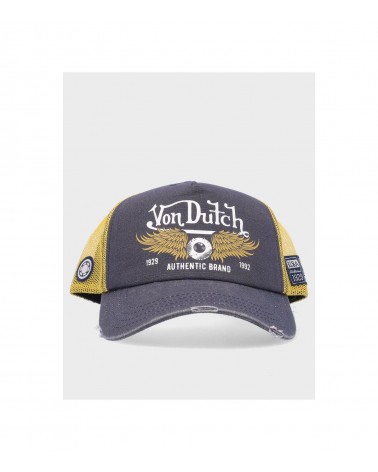 Von Dutch - Crew14 Trucker Cap - Grey / Yellow