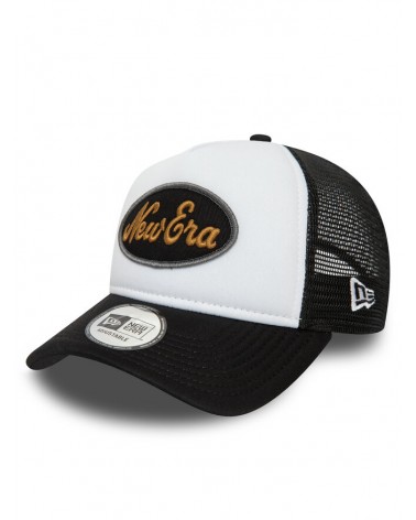 New Era - New Era Oval Patch Trucker 9Forty Child Cap - White / Black