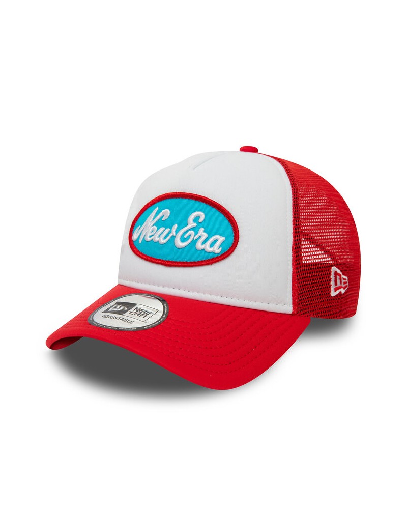 New Era - New Era Oval Patch Trucker 9Forty Child Cap - White / Red