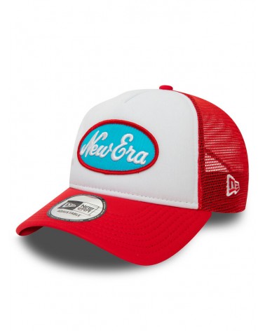 New Era - New Era Oval Patch Trucker 9Forty Child Cap - White / Red