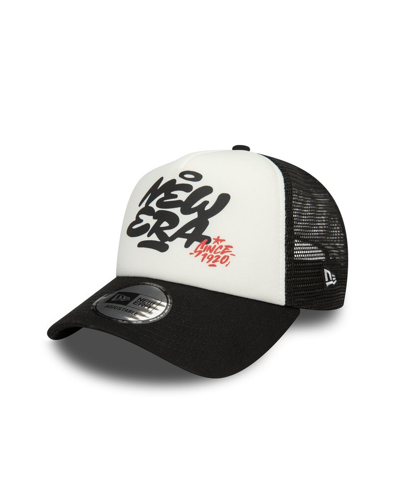 New Era - New Era Graffiti Trucker 9Forty Youth Cap - White / Black