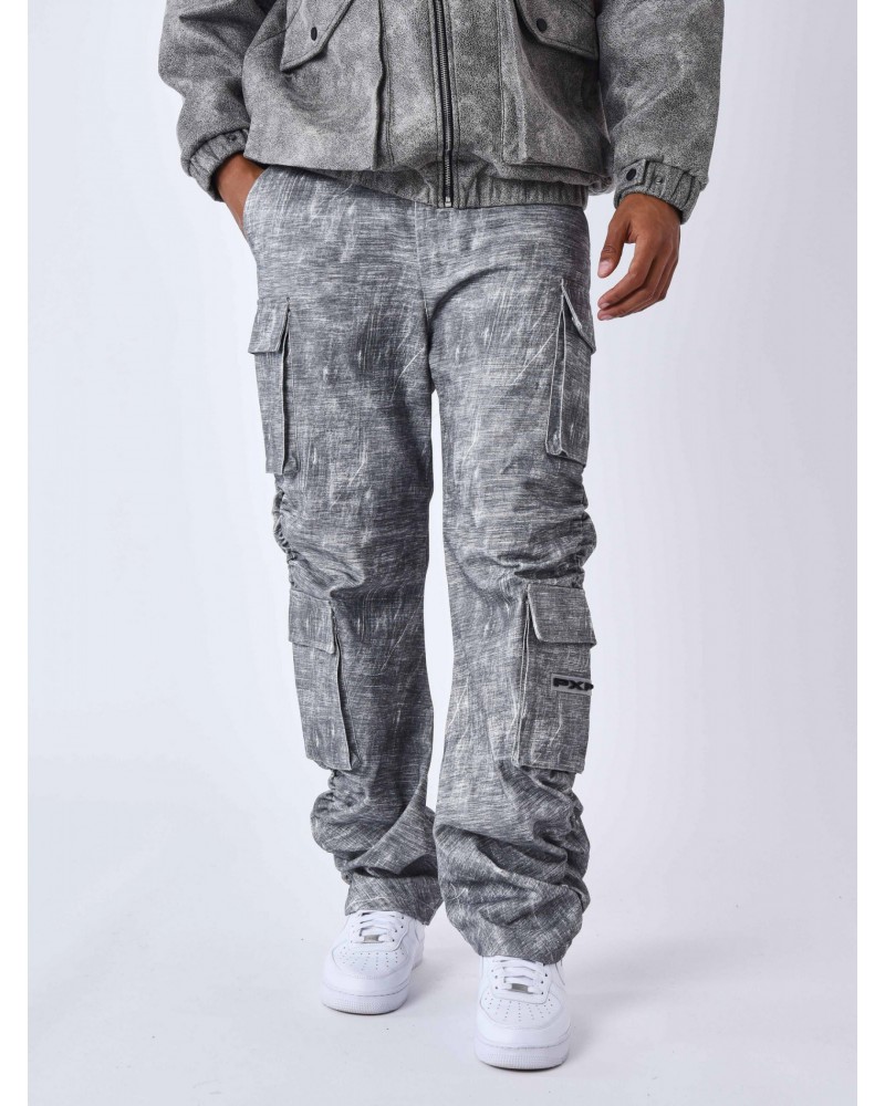 Project X Paris - Washed Cargo Pocket Pant - Grey