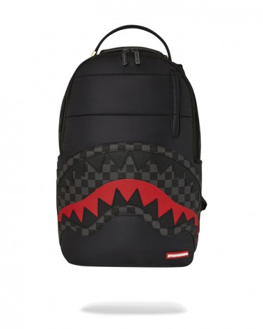 Sprayground - Black Puffer Grey Check Backpack - Black