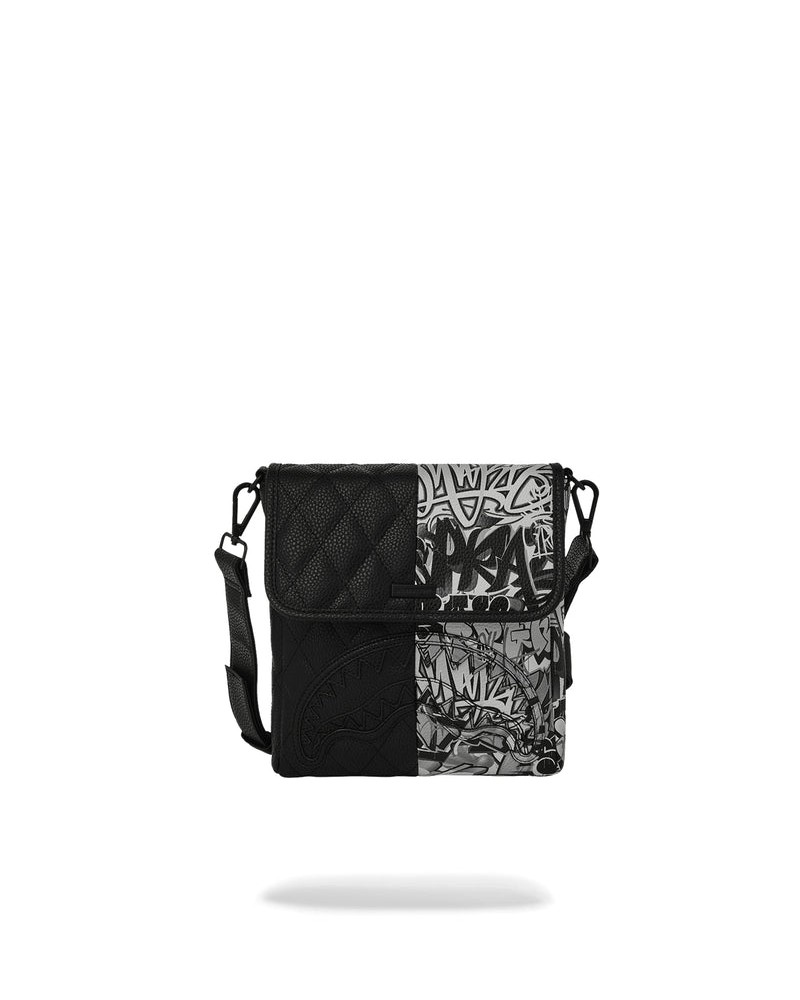 Sprayground - Half Graf Quilt Messenger Bag - Black