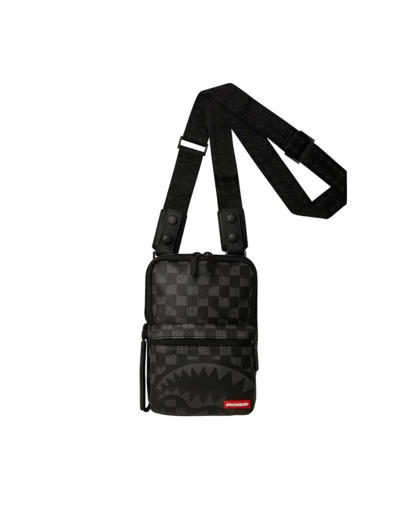 Sprayground - Hangover Drip Check Sling Bag - Black