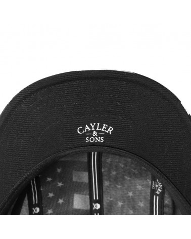 Cayler And Sons - Flagged 5 Panel Cap - Black / White