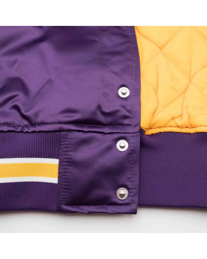 Mitchell & Ness - NBA Los Angeles Lakers Heavyweight Satin Jacket - Green