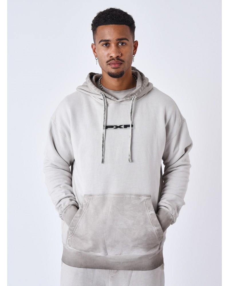 Project X Paris - Acid Wash Hoodie - Light Grey