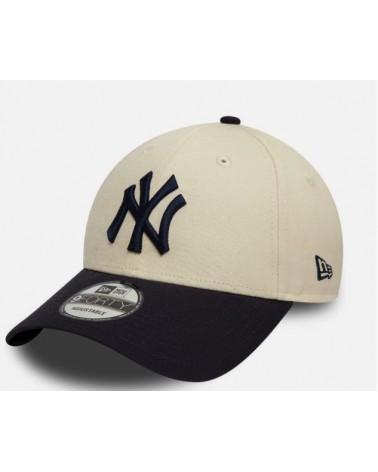 New Era - New York Yankees 9FORTY Adjustable Cap - Cream / Navy