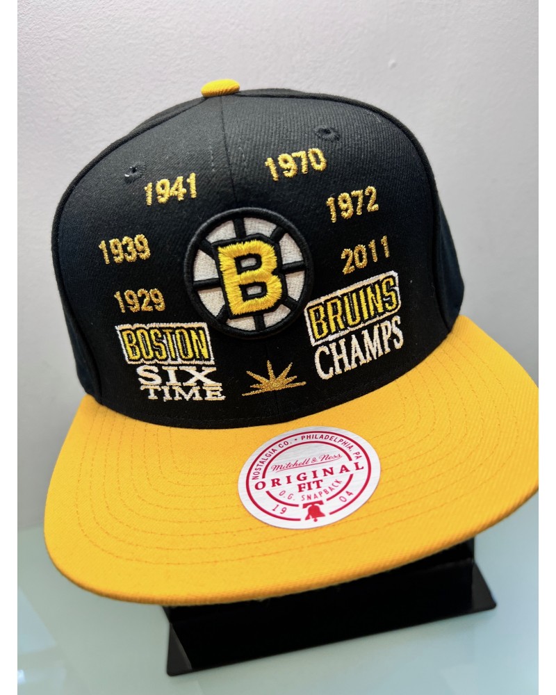 Mitchell & Ness - NHL The Champs Is Here Boston Bruins  - Black / Yellow