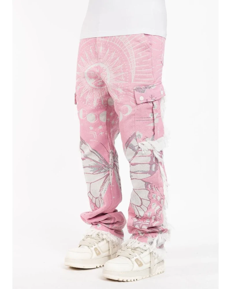Guapi Clothing - French Rose Tapestry Pant - Pink | blockshops