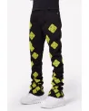 Guapi Clothing - Cyber Icon Stacked Denim - Black/Volt | blockshops