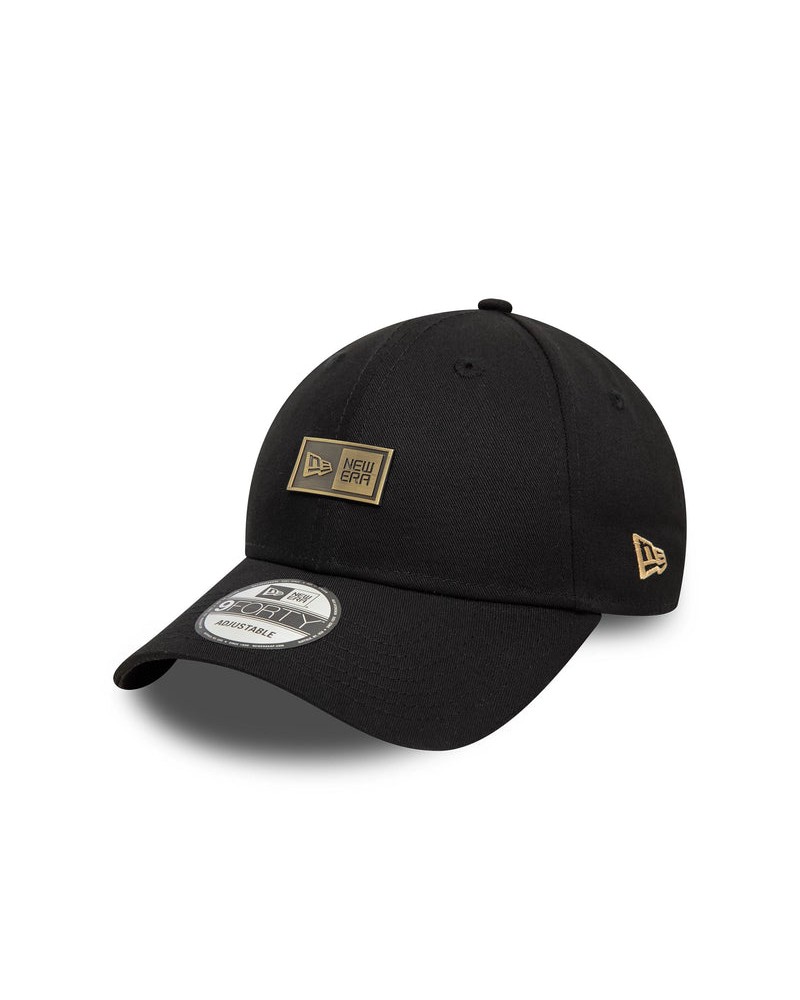 New Era - New Era Badge Cream 9FORTY Adjustable Cap - Black