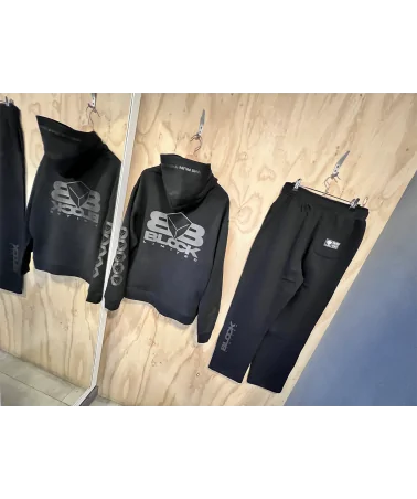 Block Limited - We Run The Block Ltd Straight Joggpant - Black | bl...