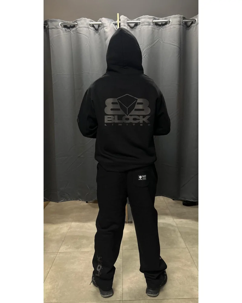 Block Limited - We Run The Block Ltd Straight Joggpant - Black | bl...