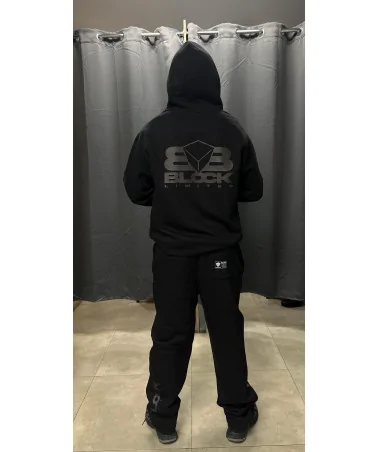 Block Limited - We Run The Block Ltd Straight Joggpant - Black | bl...