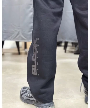Block Limited - We Run The Block Ltd Straight Joggpant - Black | bl...