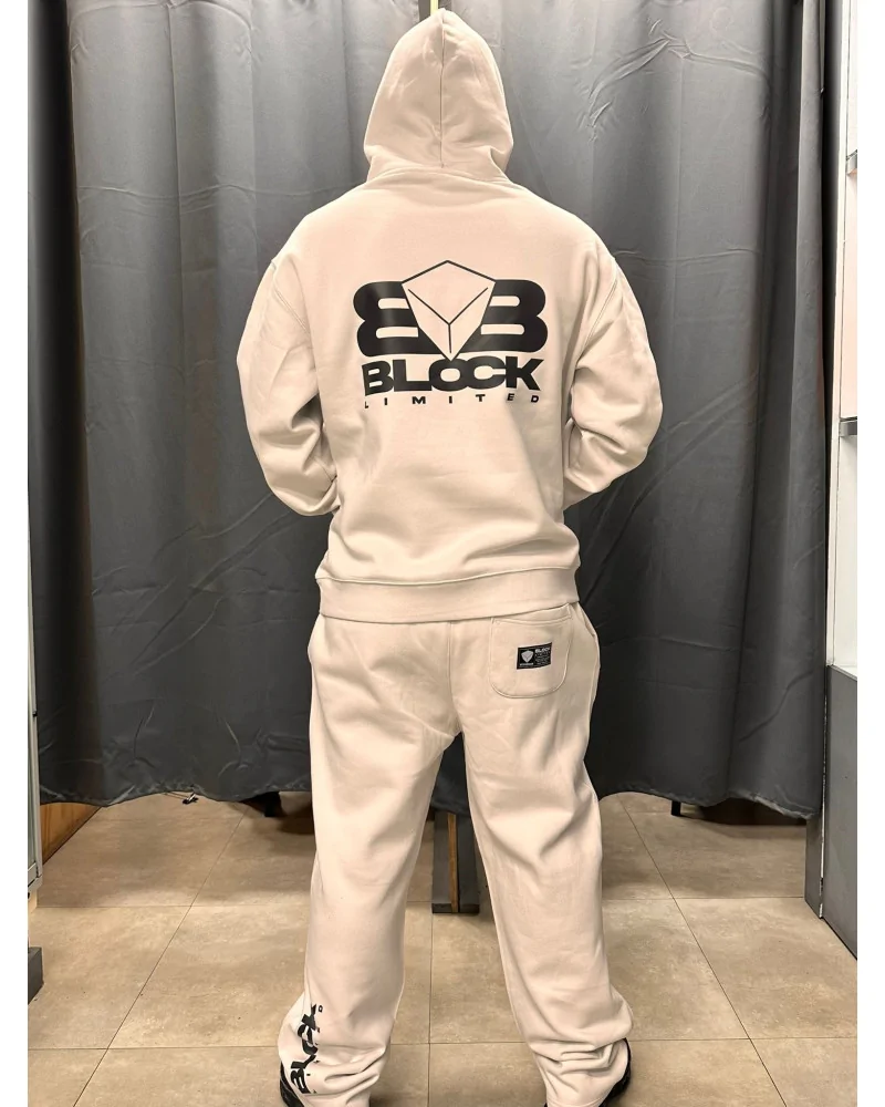 Block Limited - We Run The Block Ltd Hoodie - Bone | blockshops