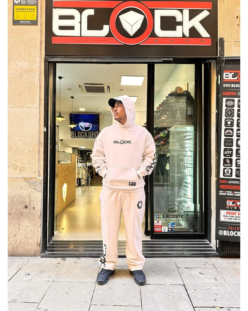 Block Limited - We Run The Block Ltd Hoodie - Bone | blockshops
