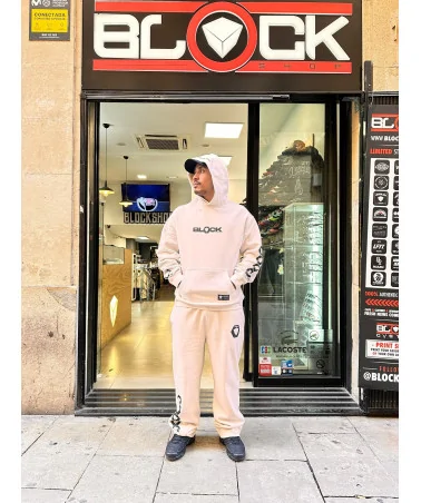 Block Limited - We Run The Block Ltd Hoodie - Bone | blockshops