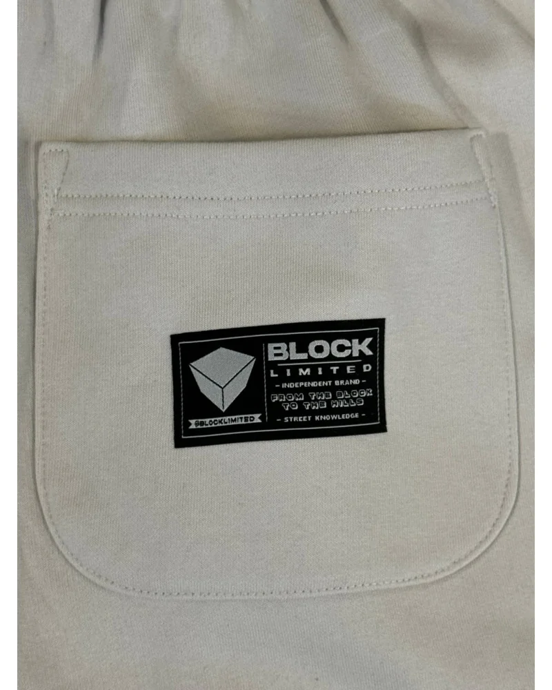 Block Limited - We Run The Block Ltd Straight Joggpant - Bone