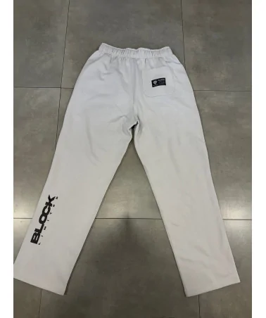 Block Limited - We Run The Block Ltd Straight Joggpant - Bone