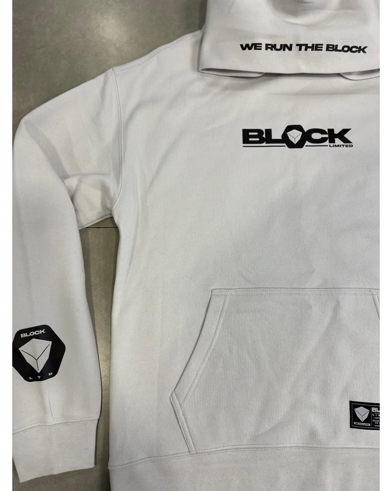 Block Limited - We Run The Block Ltd Hoodie - Bone | blockshops