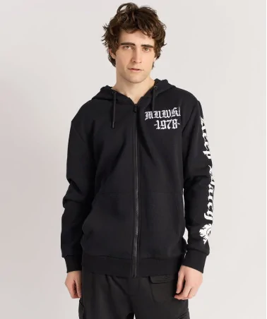 Mishka NYC - Death Adders Biker Zip Up Hoodie - Black