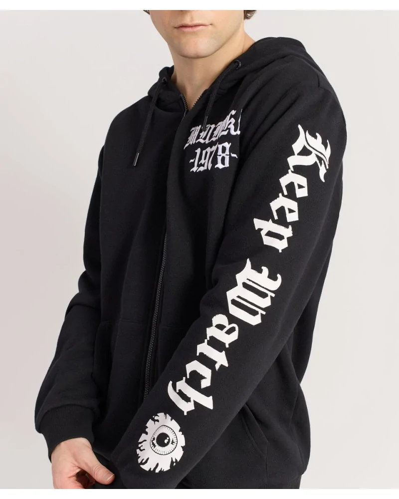 Mishka NYC - Death Adders Biker Zip Up Hoodie - Black | blockshops