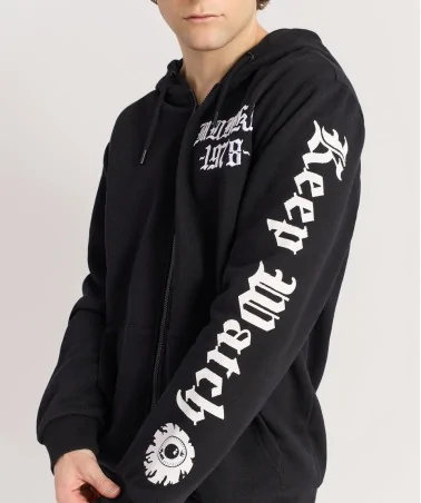Mishka NYC - Death Adders Biker Zip Up Hoodie - Black | blockshops