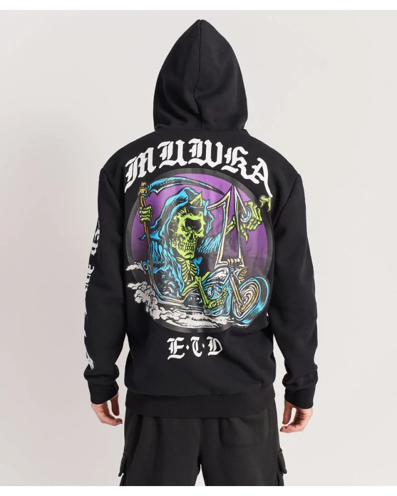 Mishka NYC - Death Adders Biker Zip Up Hoodie - Black | blockshops