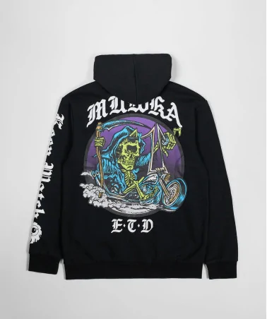 Mishka NYC - Death Adders Biker Zip Up Hoodie - Black | blockshops