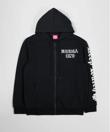 Mishka NYC - Death Adders Biker Zip Up Hoodie - Black | blockshops