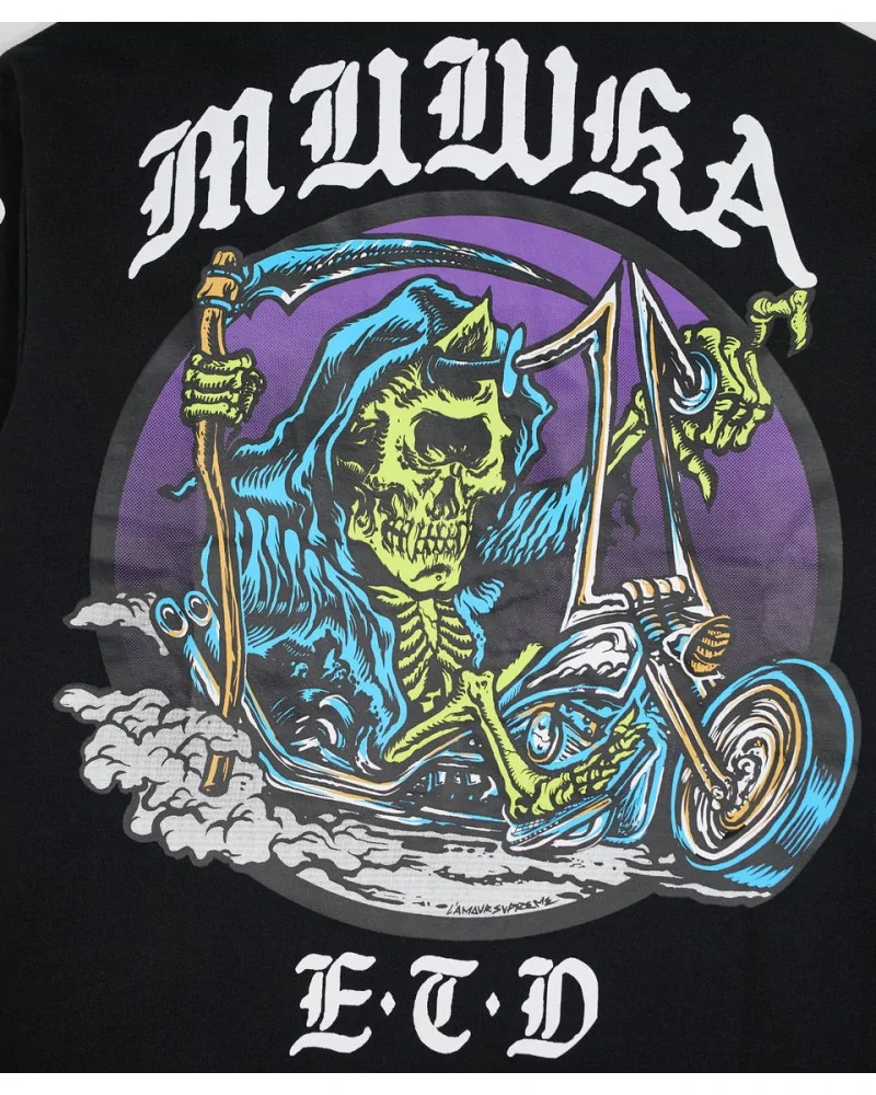 Mishka NYC - Death Adders Biker Zip Up Hoodie - Black | blockshops