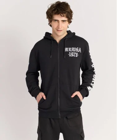 Mishka NYC - Death Adders Biker Zip Up Hoodie - Black | blockshops