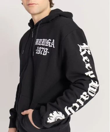 Mishka NYC - Death Adders Biker Zip Up Hoodie - Black | blockshops