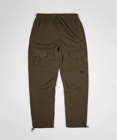 Reason - Banks Relaxed Fit Fleece Cargo Pant - Taupe | blockshops